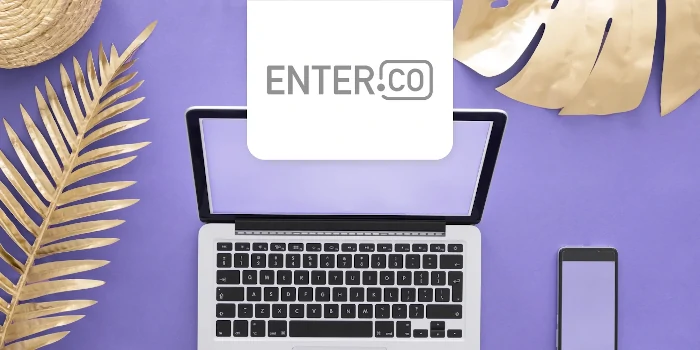 laptop and enter.co logo