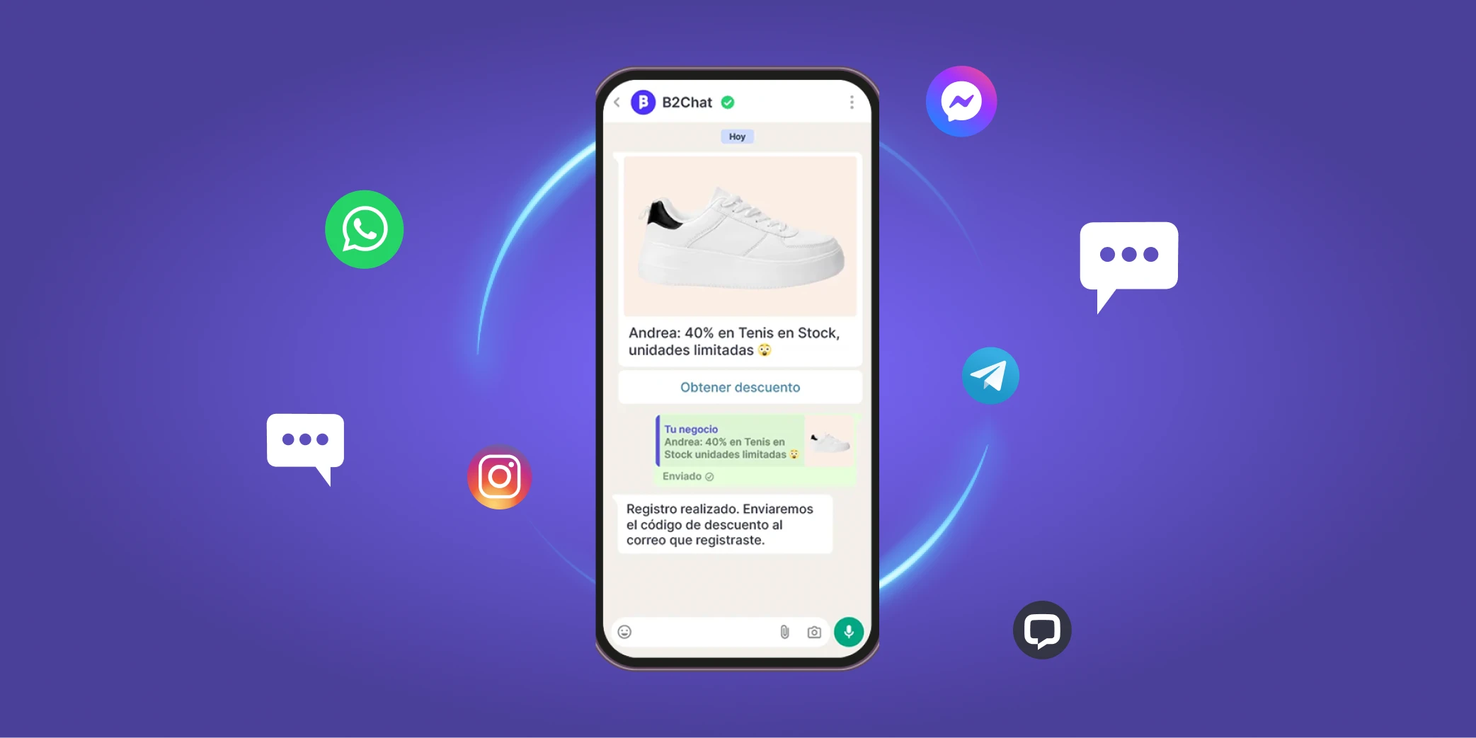 celular con mensajería instantanea