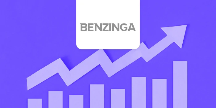 bar chart and benzinga logo
