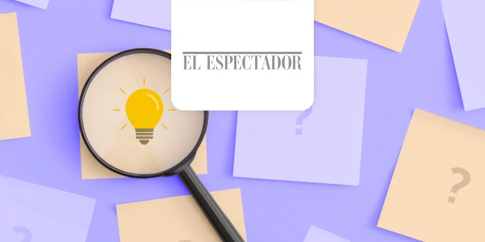 lupa y logo de el espectador