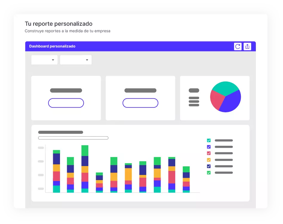 report with customizable graphs