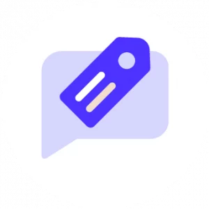 icon message tag