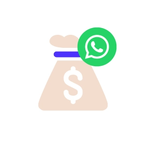 icon money bag whatsapp