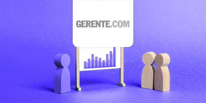 tablero con la url de la pagina gerente.com