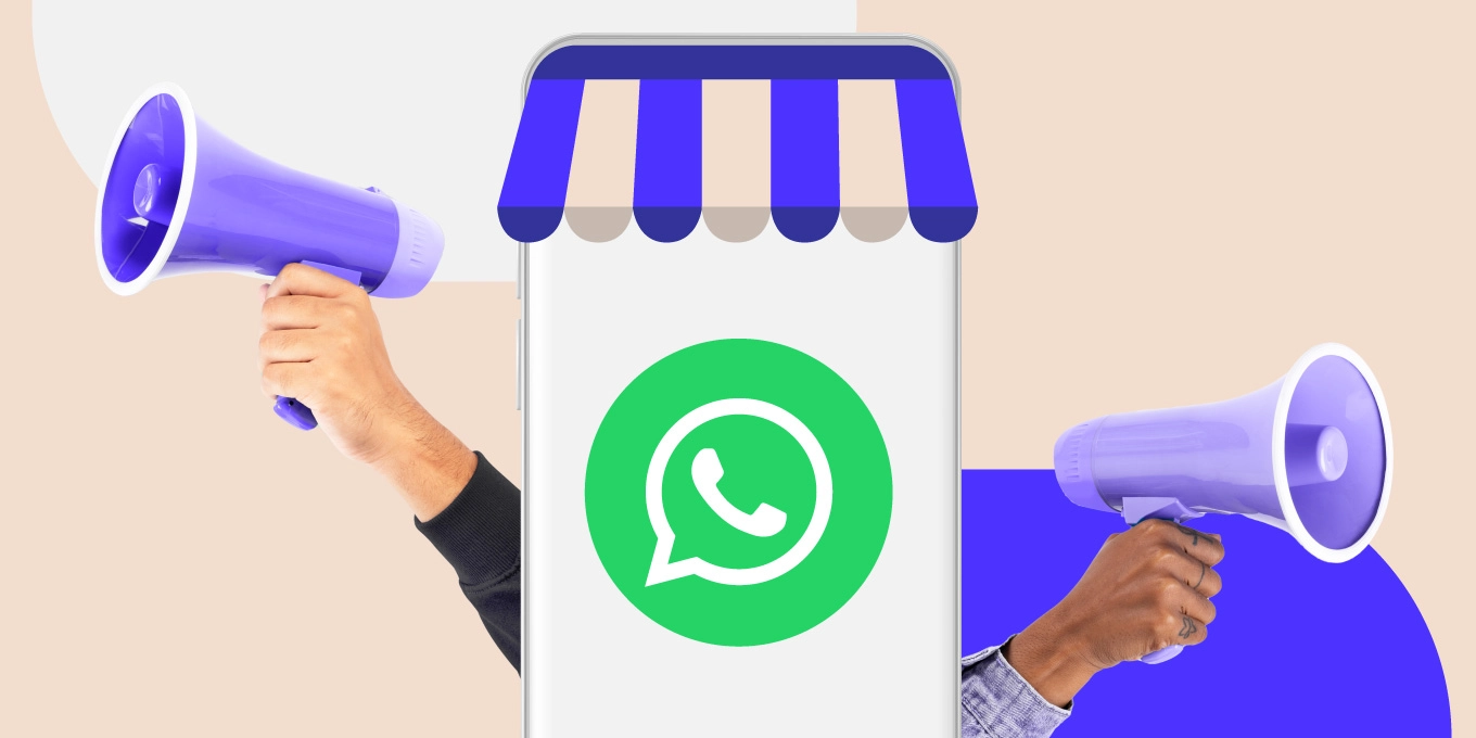megáfonos e icono de whatsapp