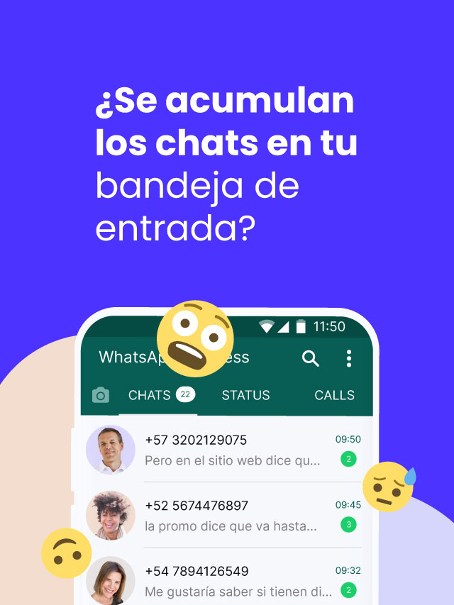 ¿Se acumulan los chats en tu bandeja de entrada?