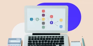 Prácticas de marketing en pantalla de laptop