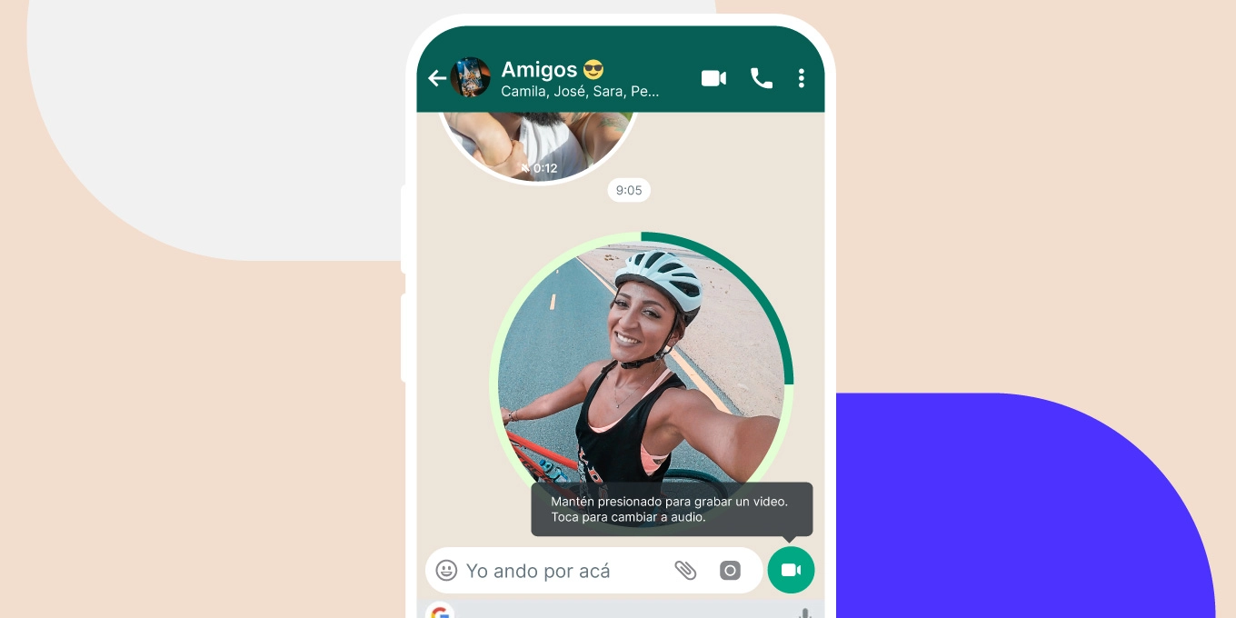 Videos en mensajes de WhatsApp