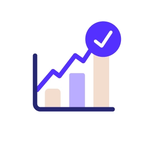 icono de un grafico con datos