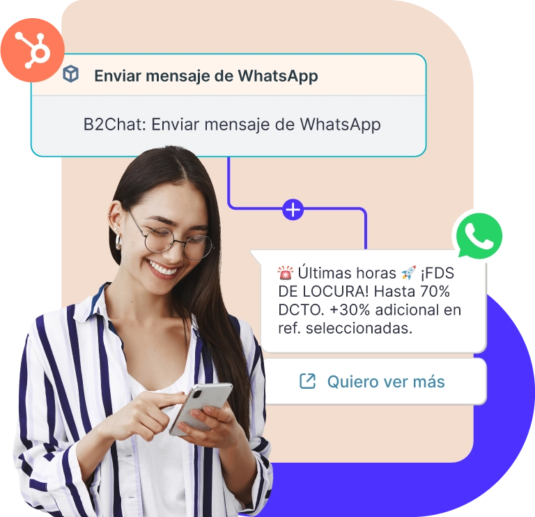 integración hubspot b2chat