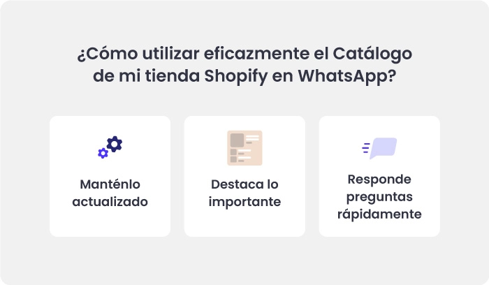 Comparte con eficiencia tu catálogo