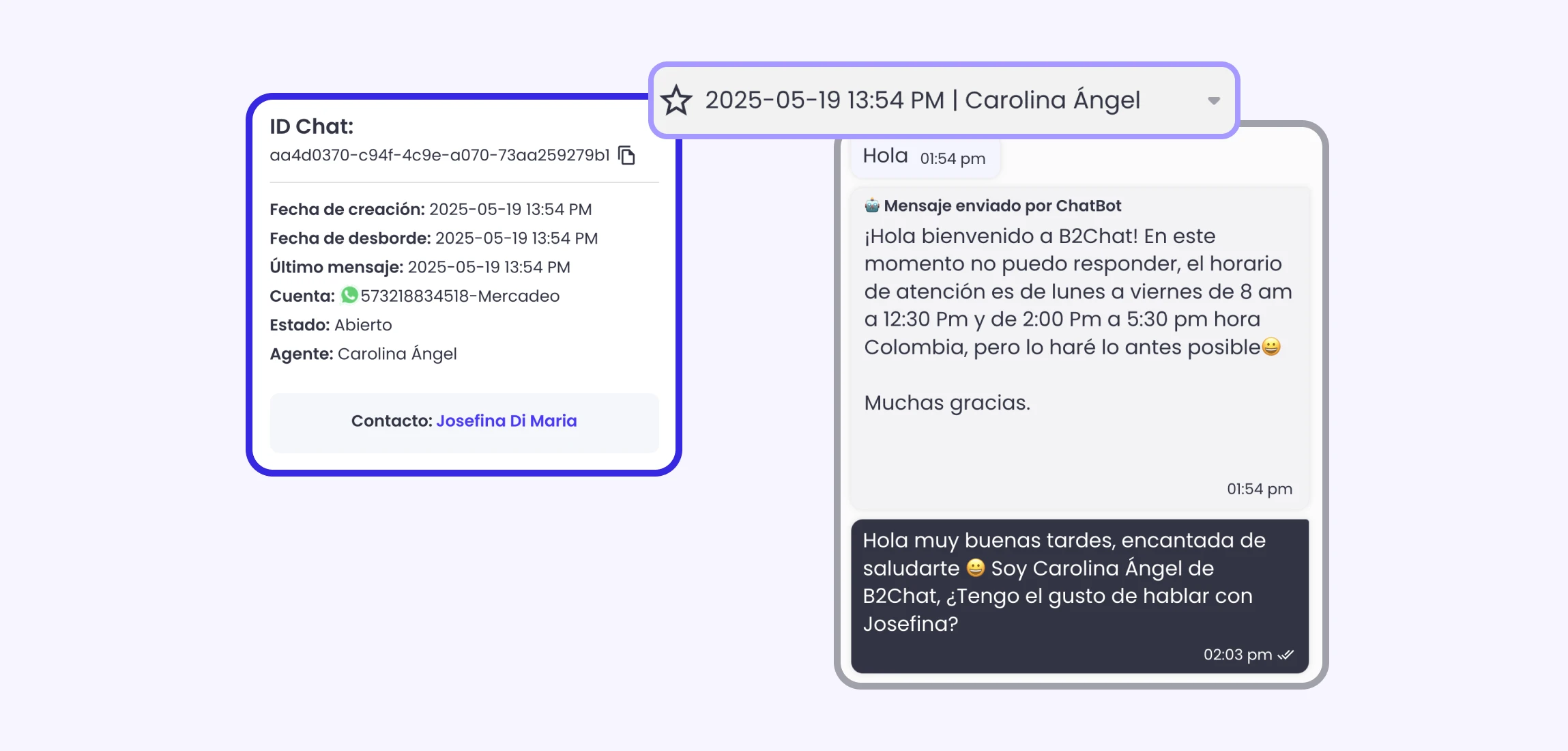 auditoria de chats en b2chat
