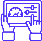 icono de una tablet y configuraciones