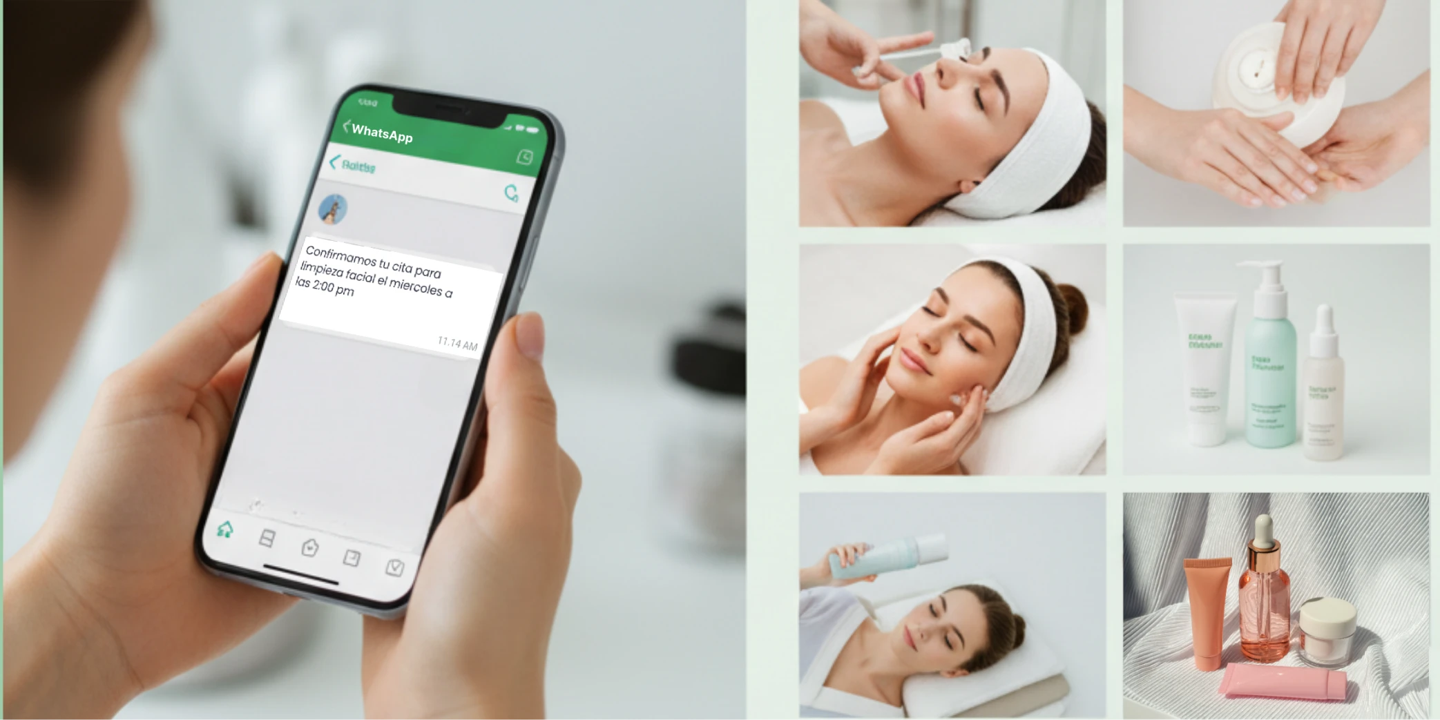 venta de servicios estéticos por whatsapp