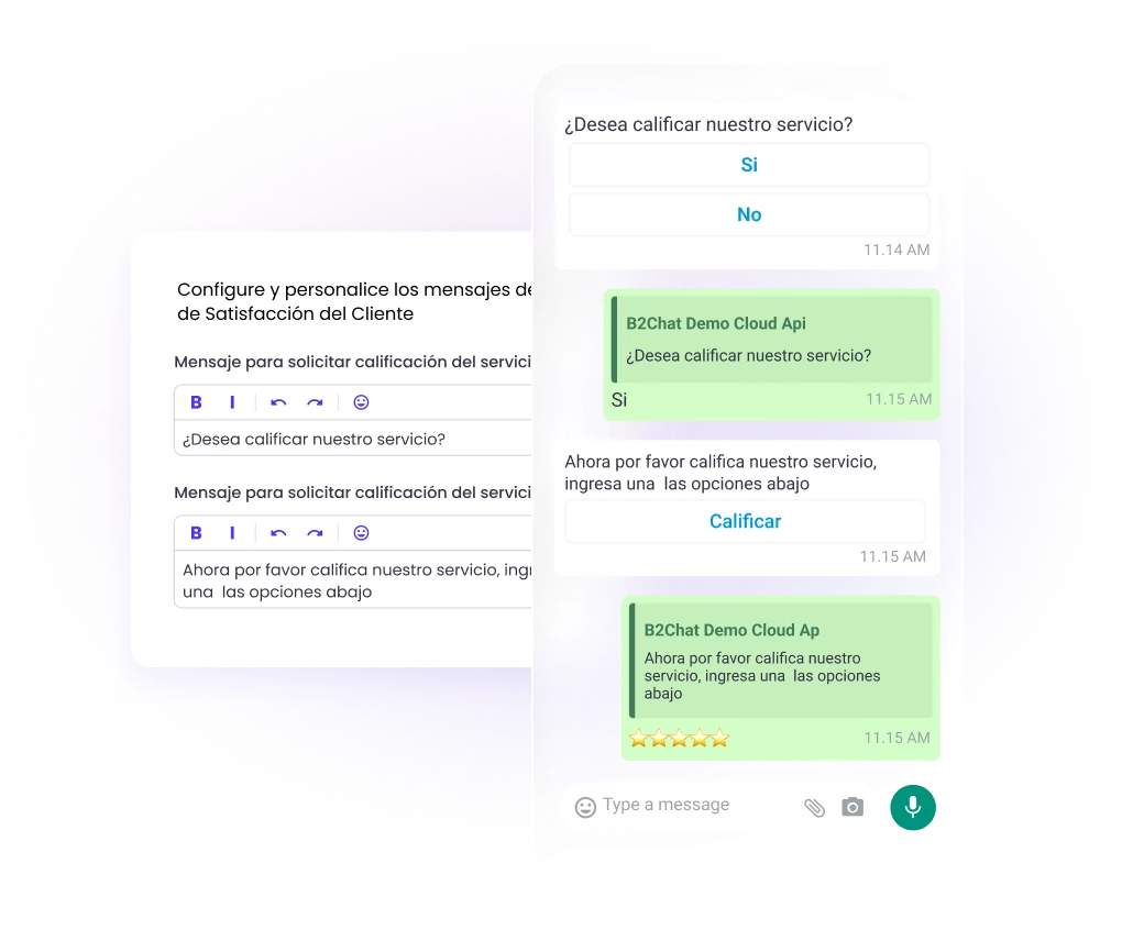 respuestas automáticas de b2chat en whatsapp