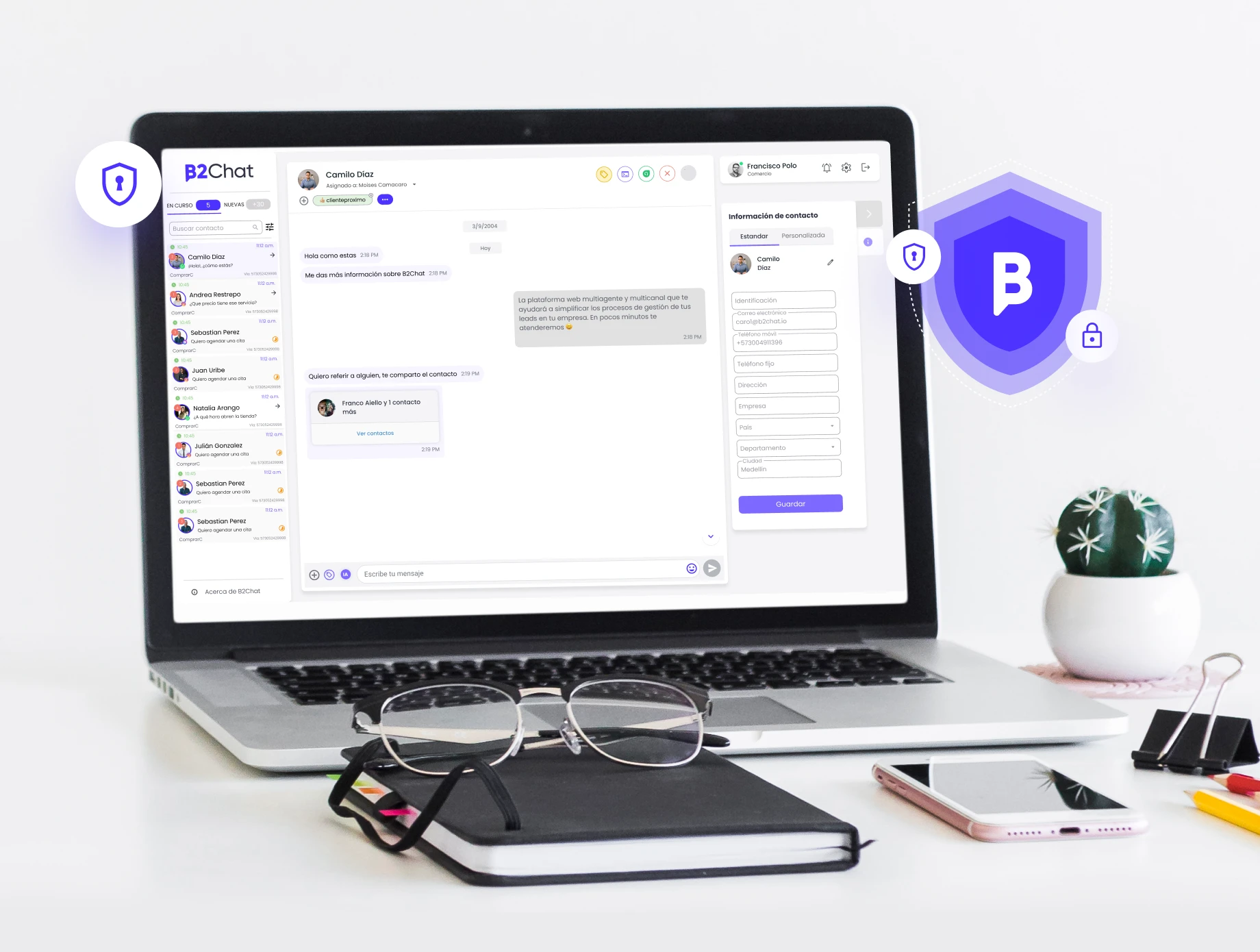 Plataforma B2Chat automatizada