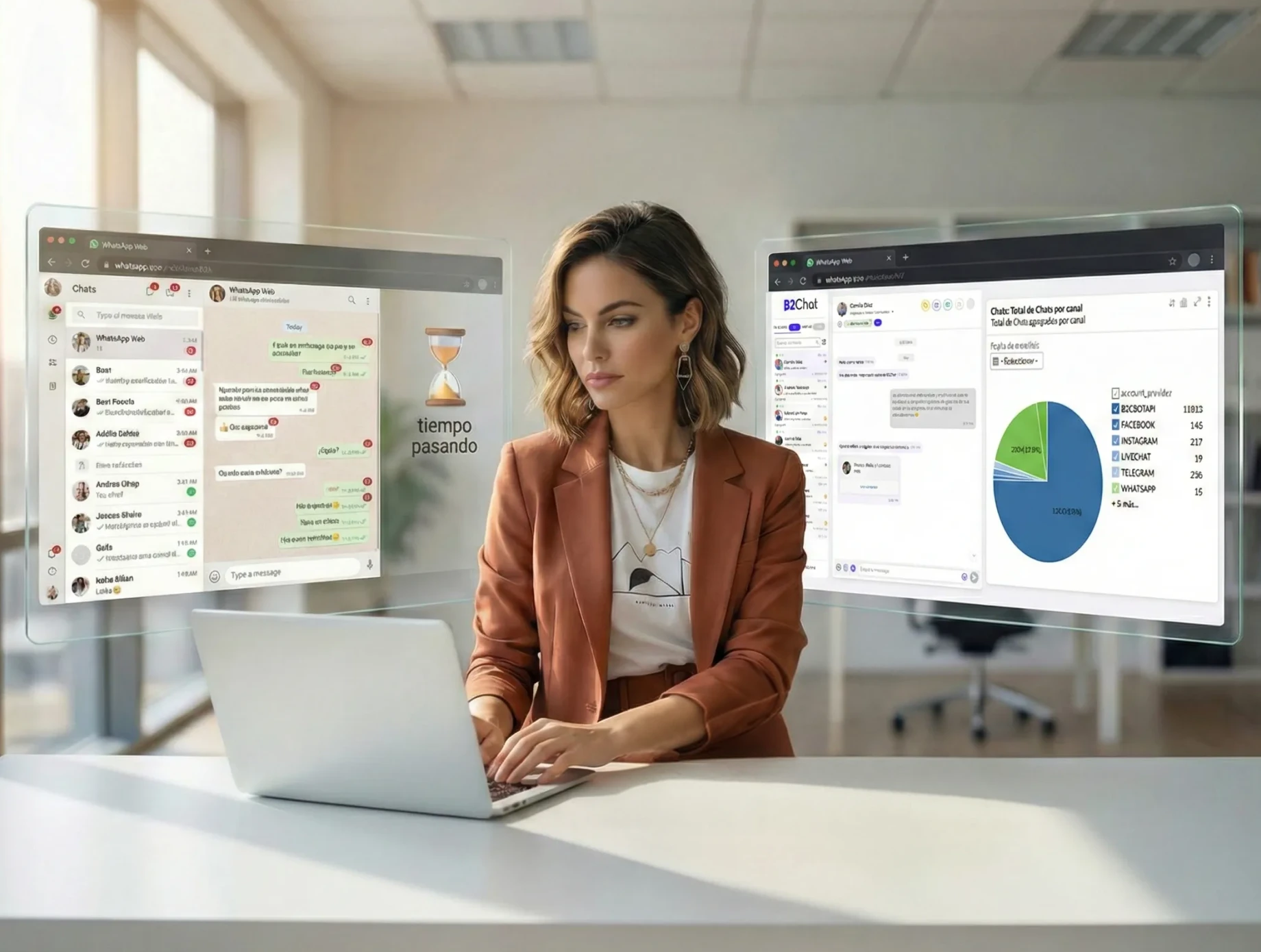 Vende productos por WhatsApp web