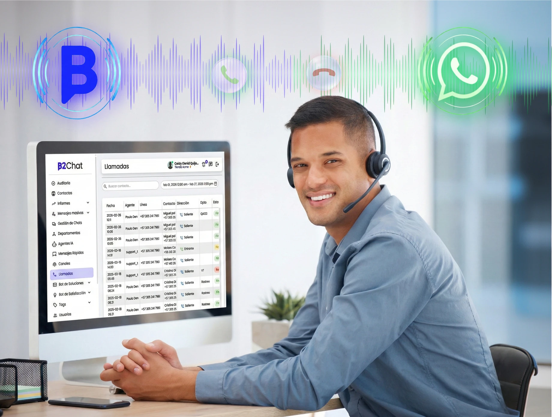 Ventas por llamadas por WhatsApp