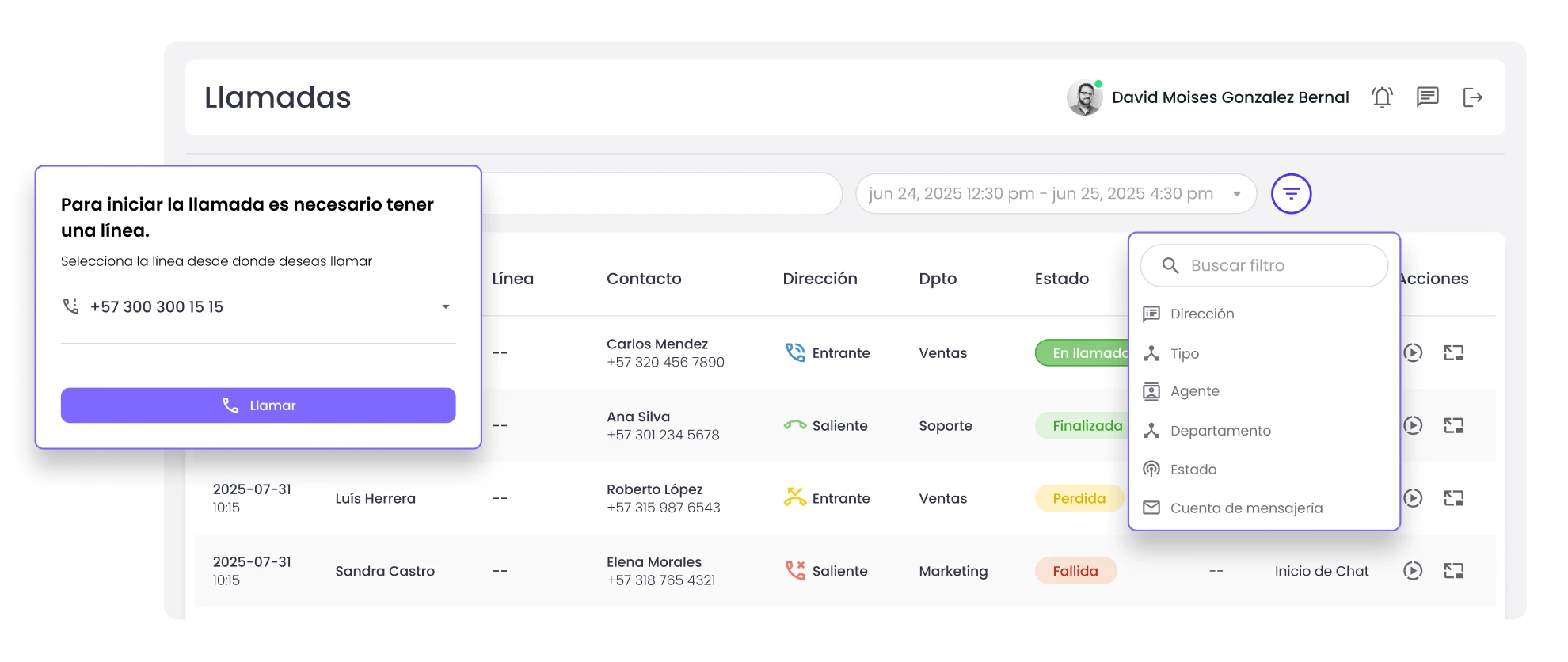 llamadas vía whatsapp en b2chat