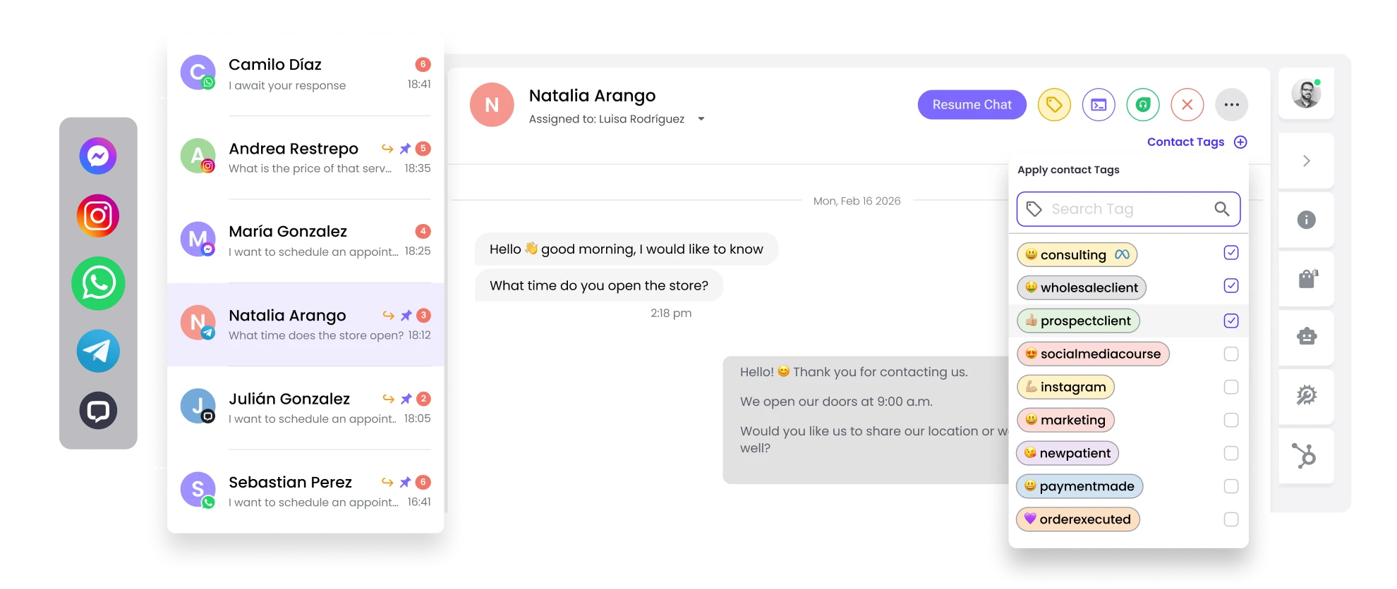 banner management conversations chats