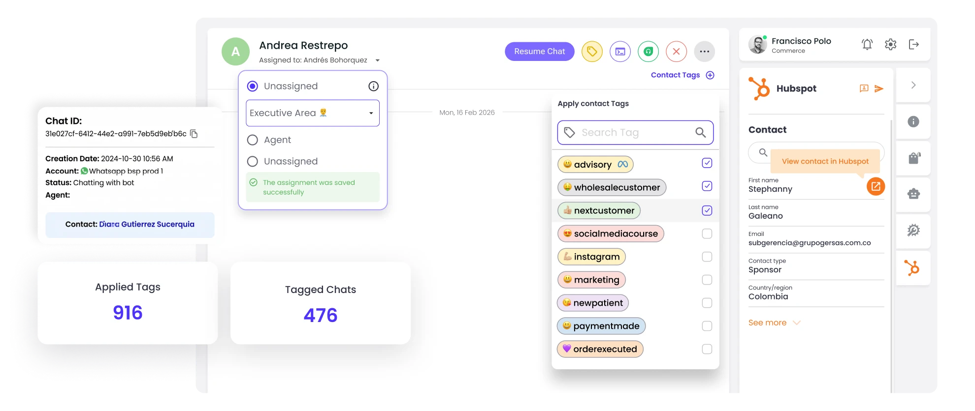 b2chat whatsapp crm