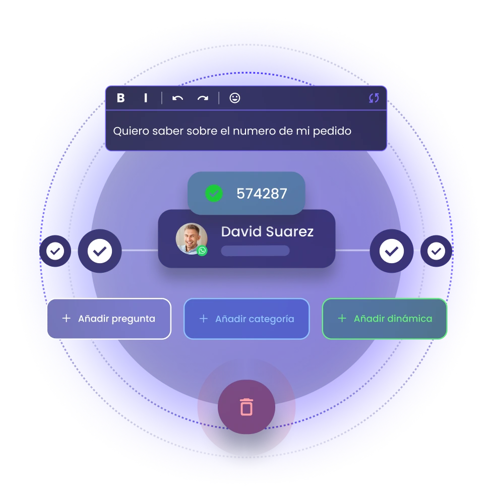 datos reales con las consultas dinámicas de b2chat