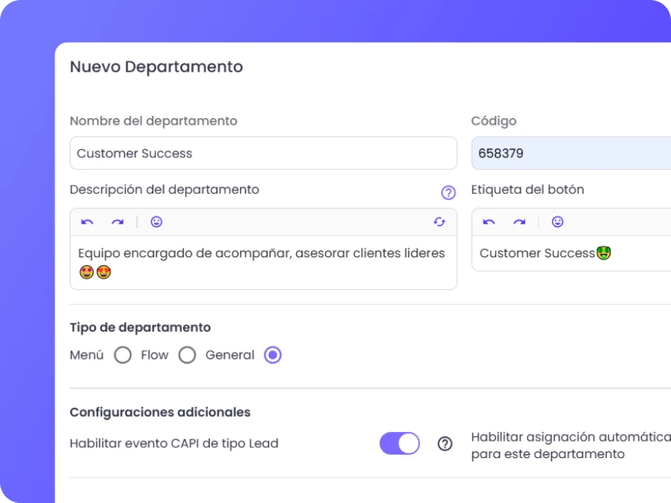 gestión de agentes en b2chat
