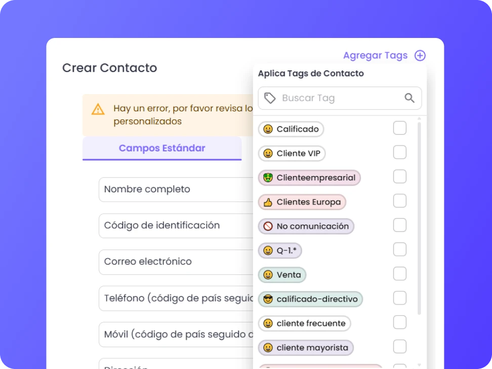segmentación de contactos