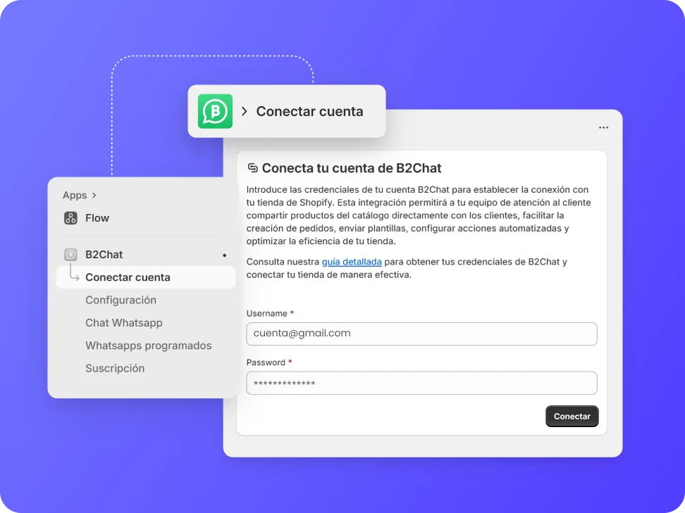 sincronización de whatsapp y shopify