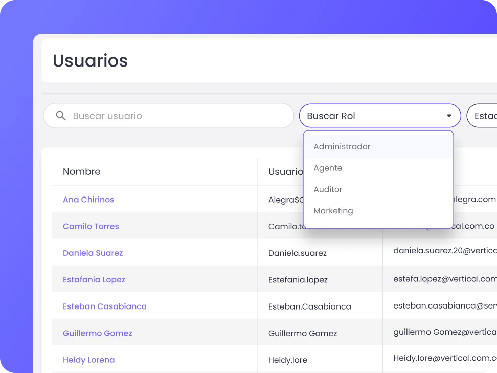 tipos de roles de usuario en b2chat