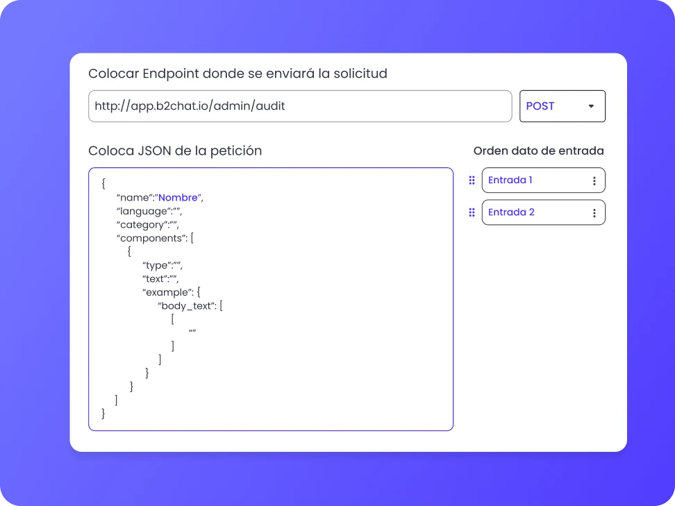 variables de consultas dinámicas en b2chat