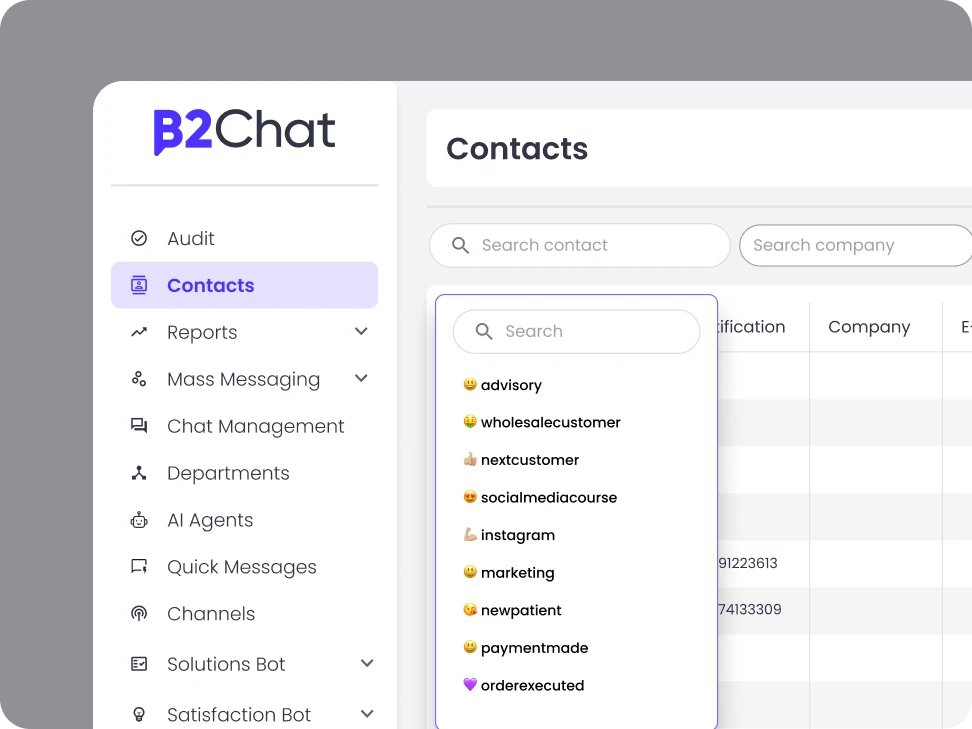 visibility crm whatsapp